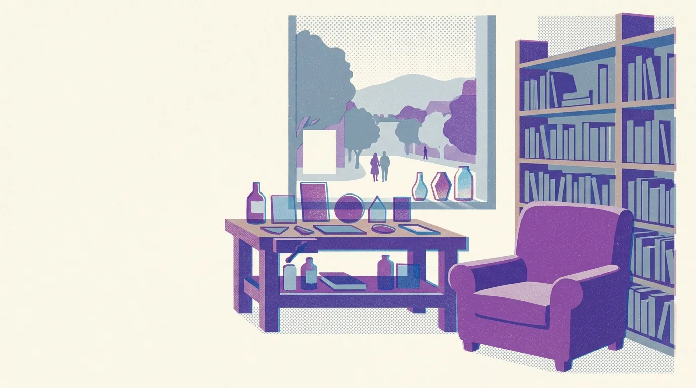 Illustration of bookstores in Berkeley