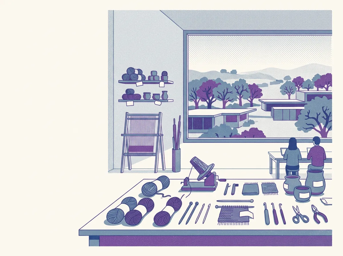 Illustration of craft classes in Oakland